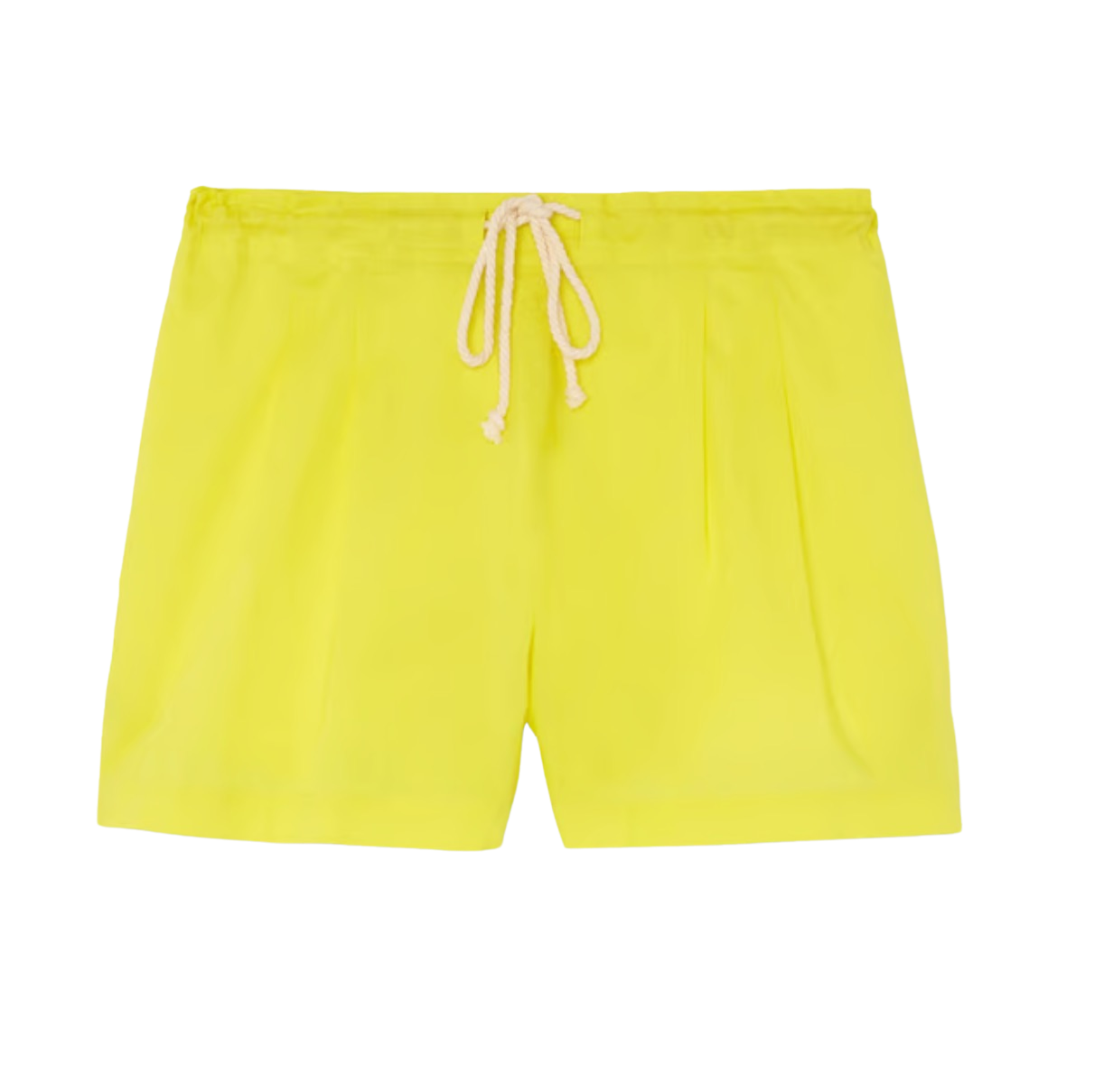 Drawstring Short in Acid Yellow