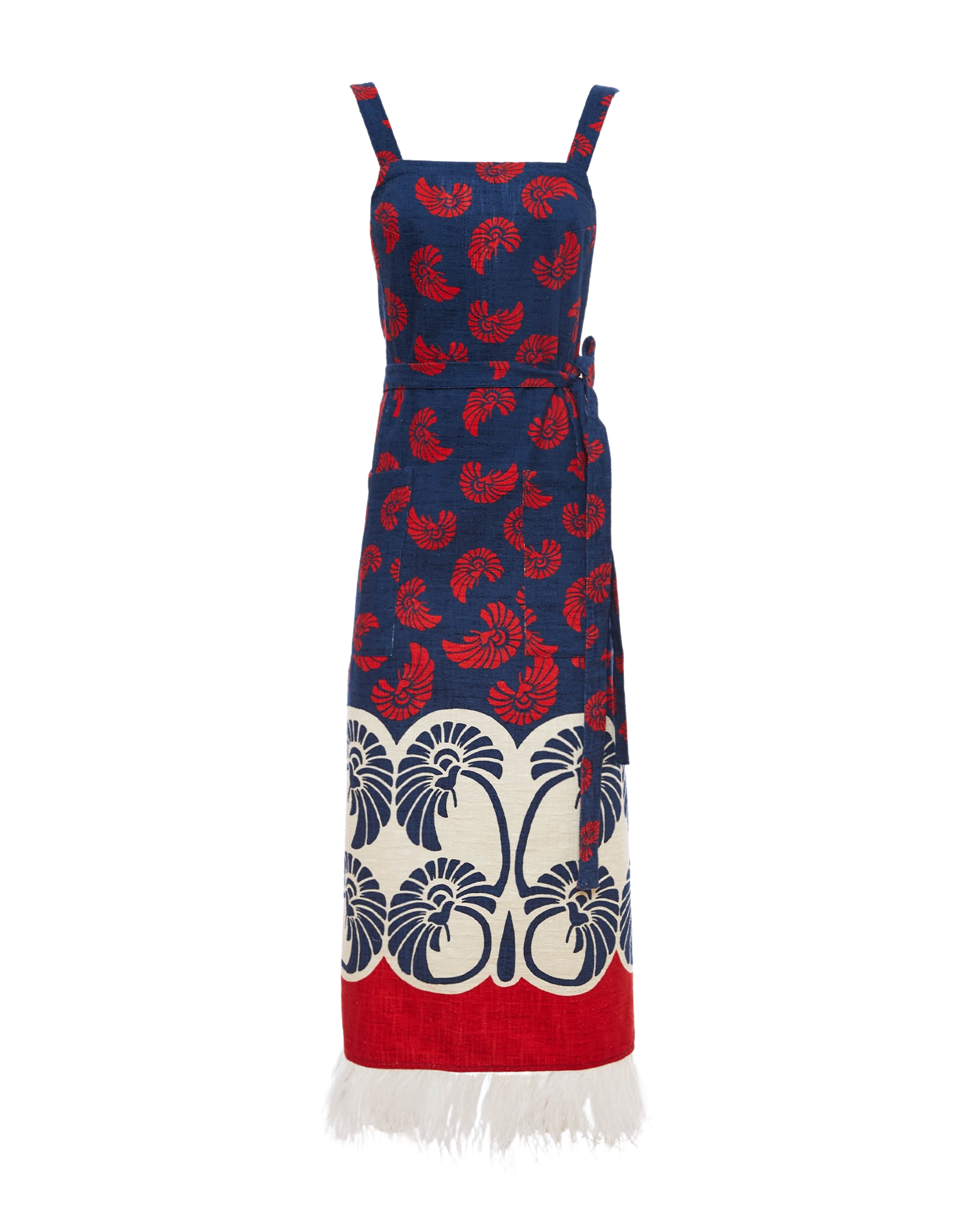 Apron Dress in Palmetto Placée