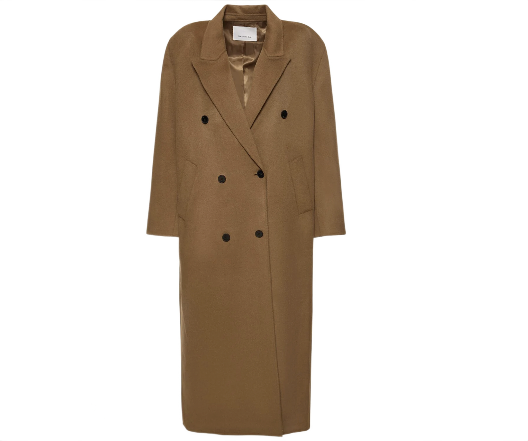 The Frankie Shop Gaia Double-breasted Wool-blend Coat