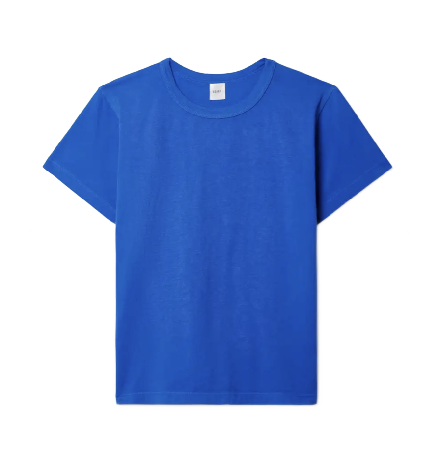 The Margo Cotton-jersey T-shirt Cobalt