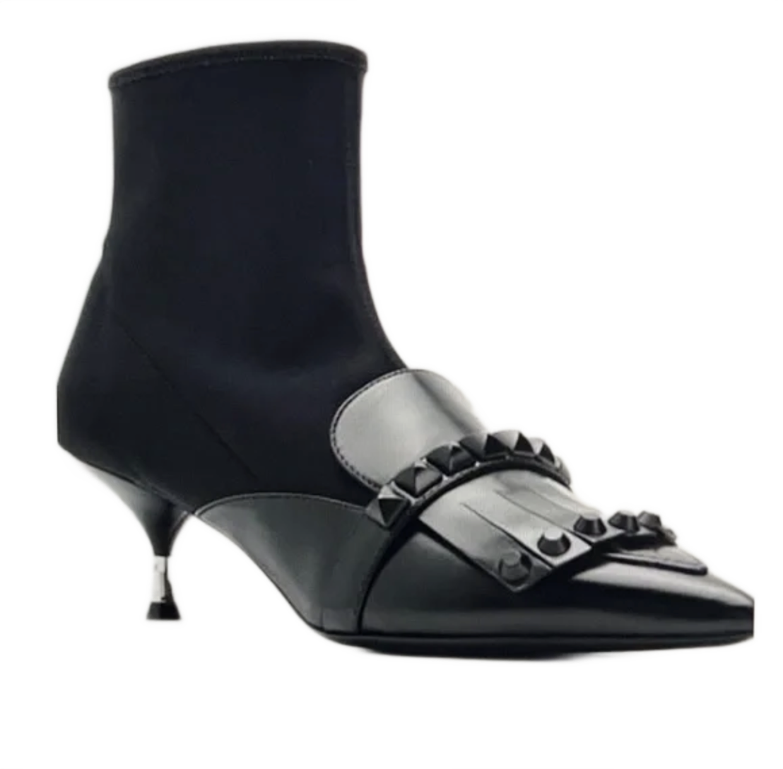 Half Sock Leather Loafer