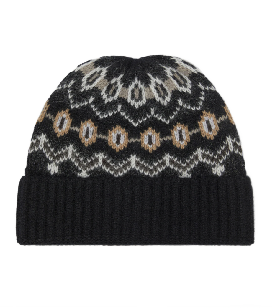 Alpina Intarsia Cashmere-blend Beanie