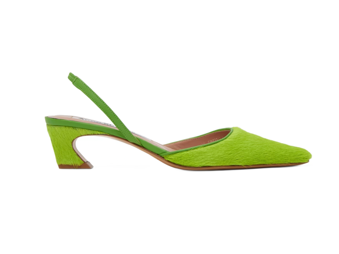 Slime Ponyhair Slingback Pumps