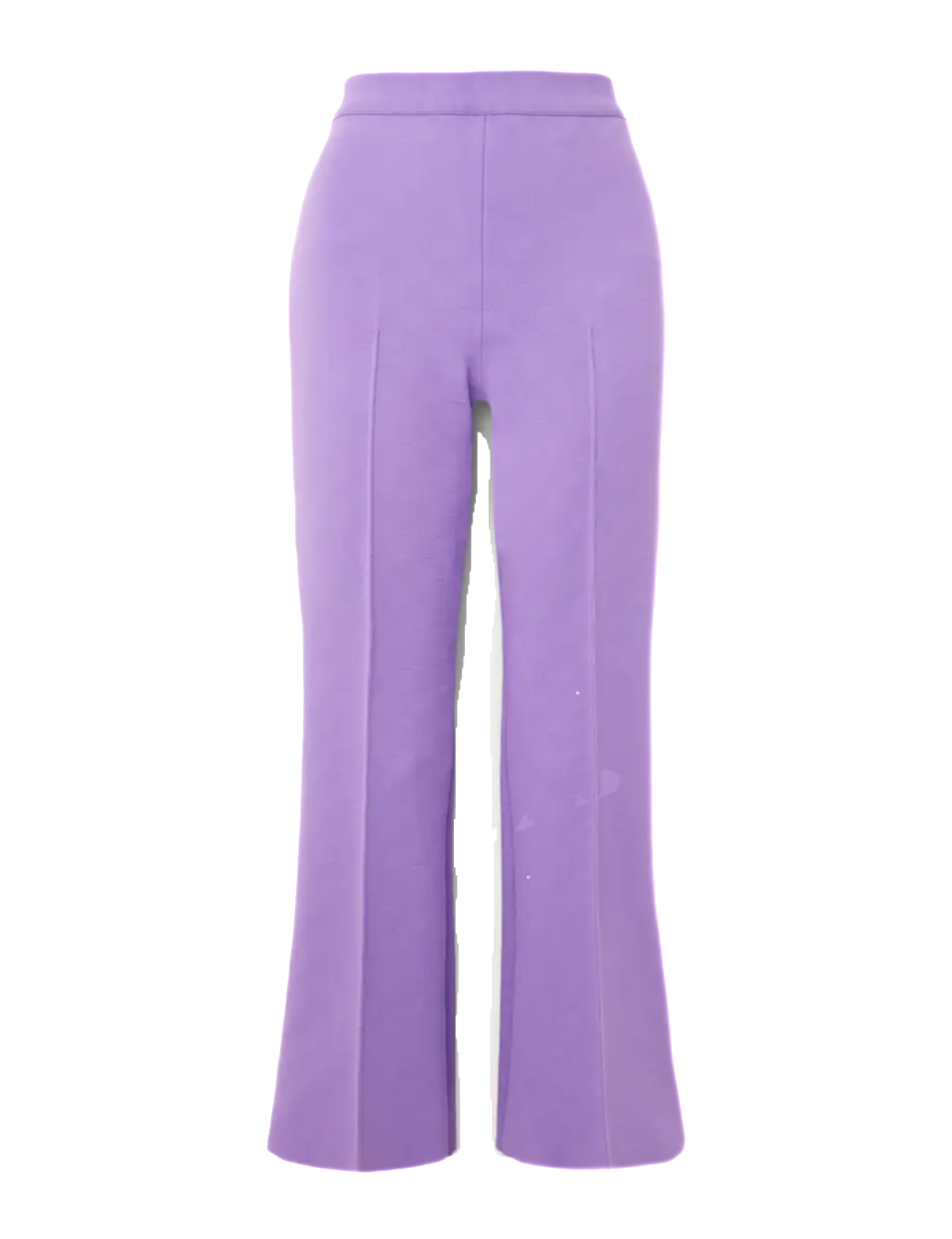 Kick Cropped Checked Stretch-cotton Flared Pants