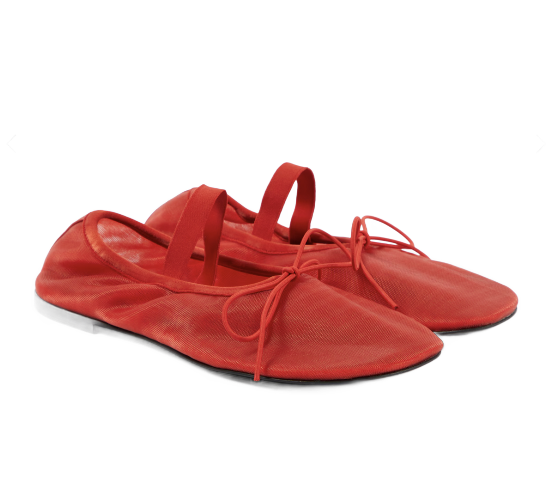 Glove Mesh Mary Jane Flats