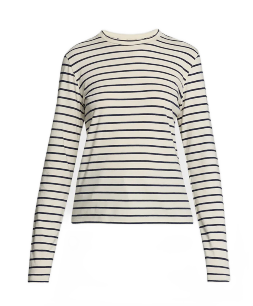 Susana Striped Long-Sleeve Tee