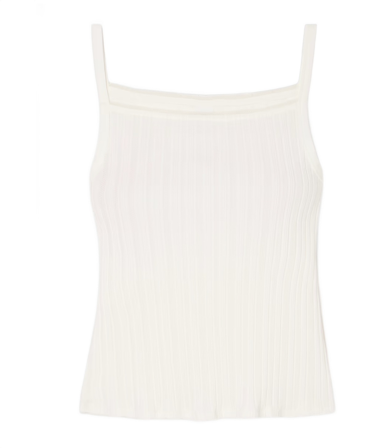 Pointelle-knit Cotton-jersey Tank