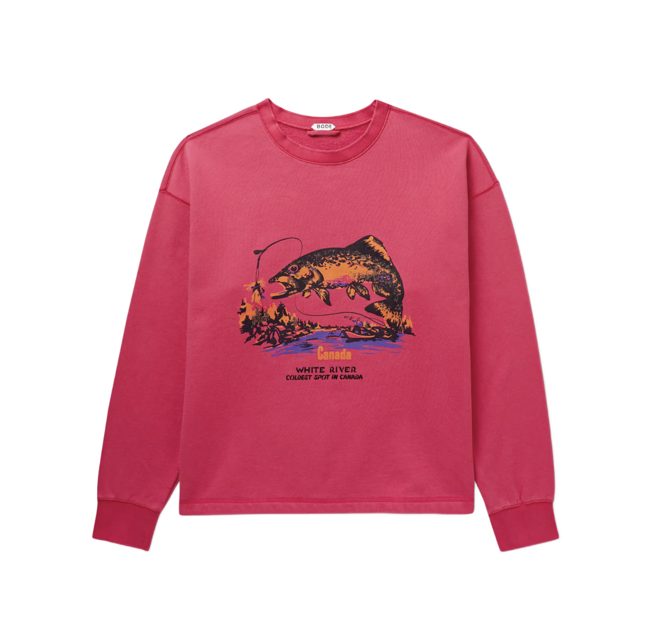 Pink 'White River' Sweatshirt