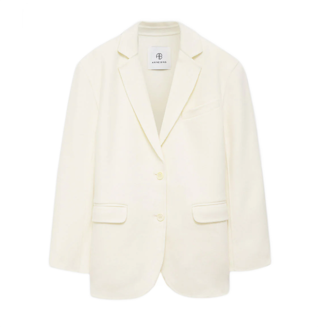 Quinn Blazer White Cashmere Blend