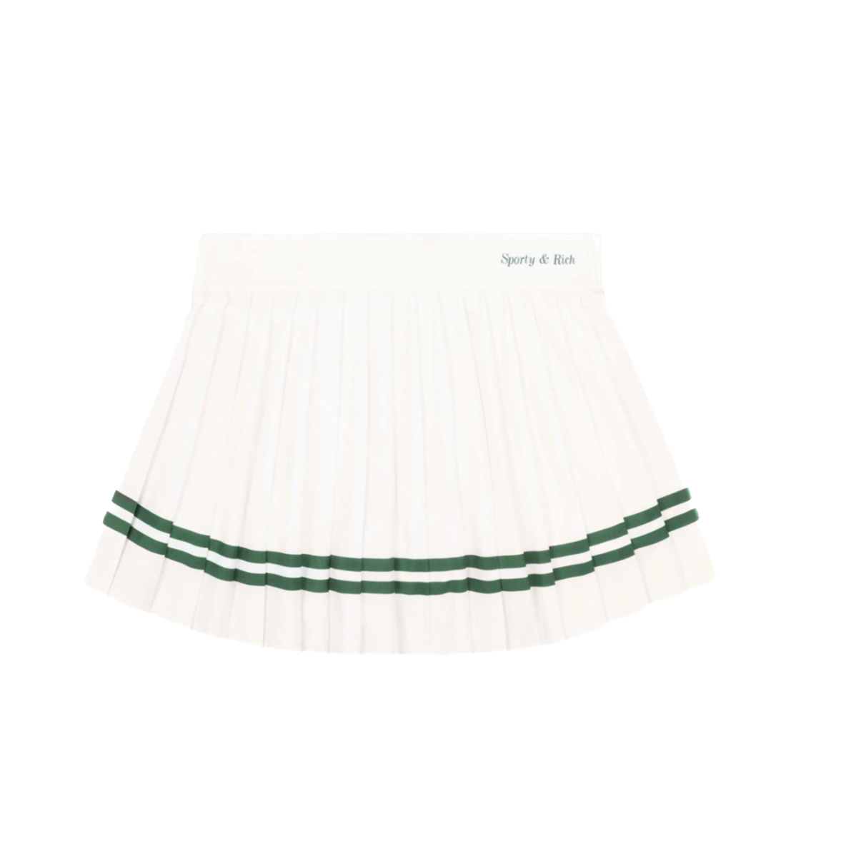 White Pleated Skort