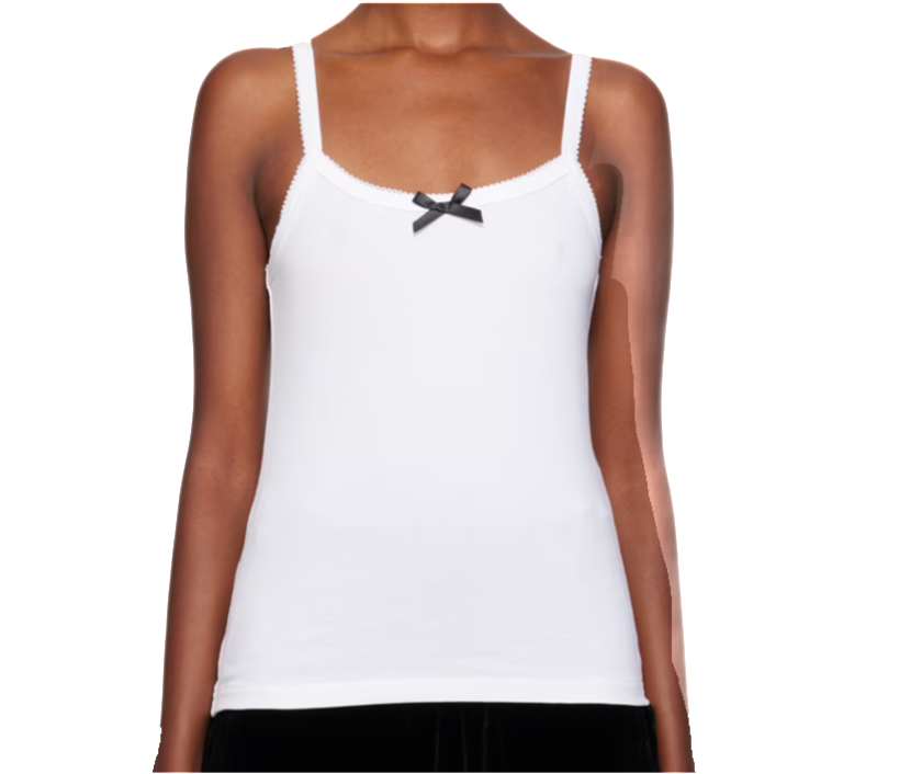 White Caro Tank Top