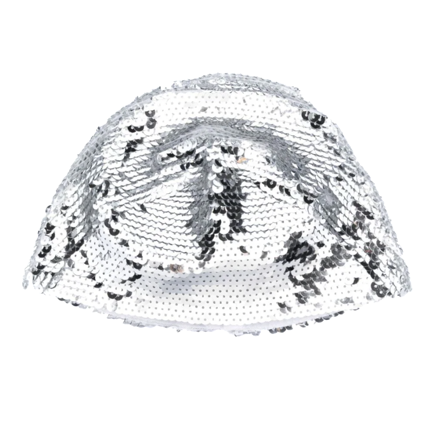 Silver Sequinned Beanie