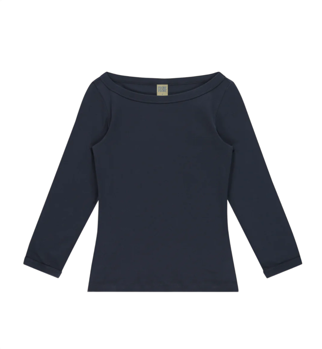 Navy Steffi Long Sleeve T-Shirt
