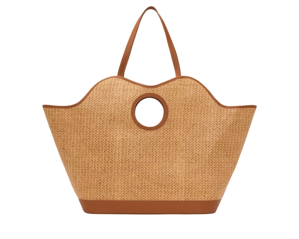 Tan Strawberry Tote