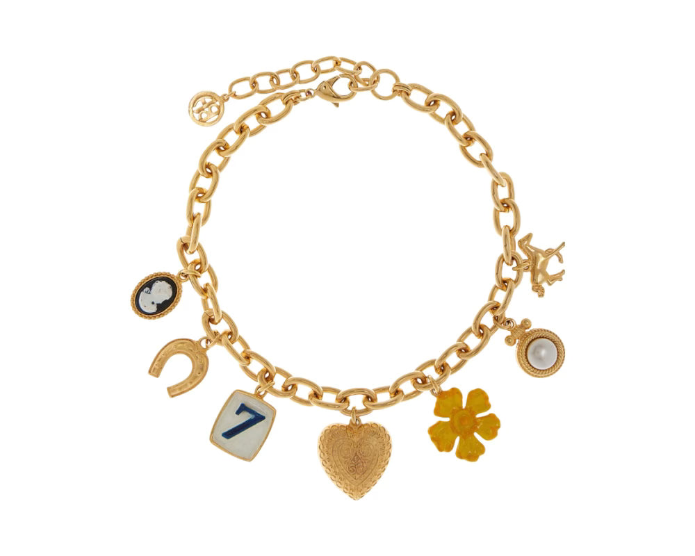 24K Gold-Plated Charm Necklace