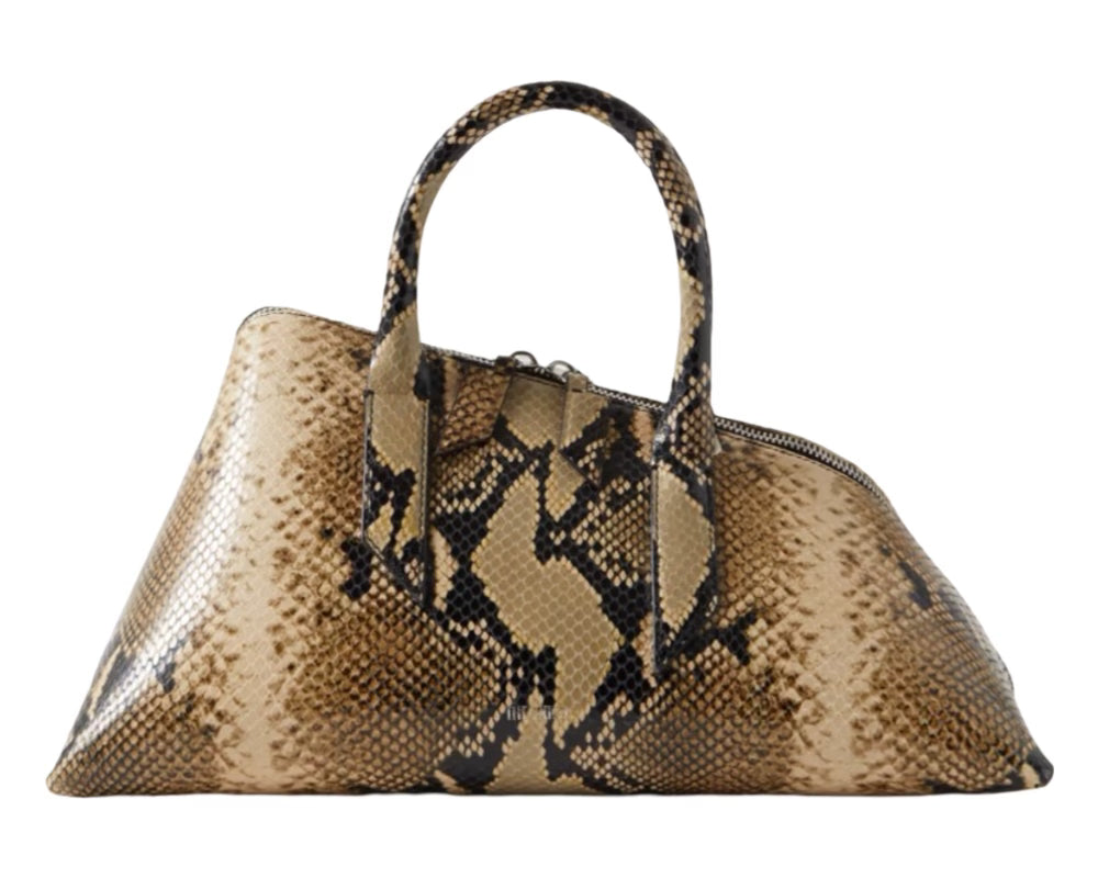 24H Snake-effect Leather Tote