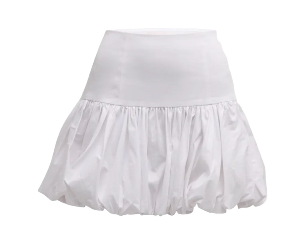 Ellah Fit & Flare Poplin Mini Skirt