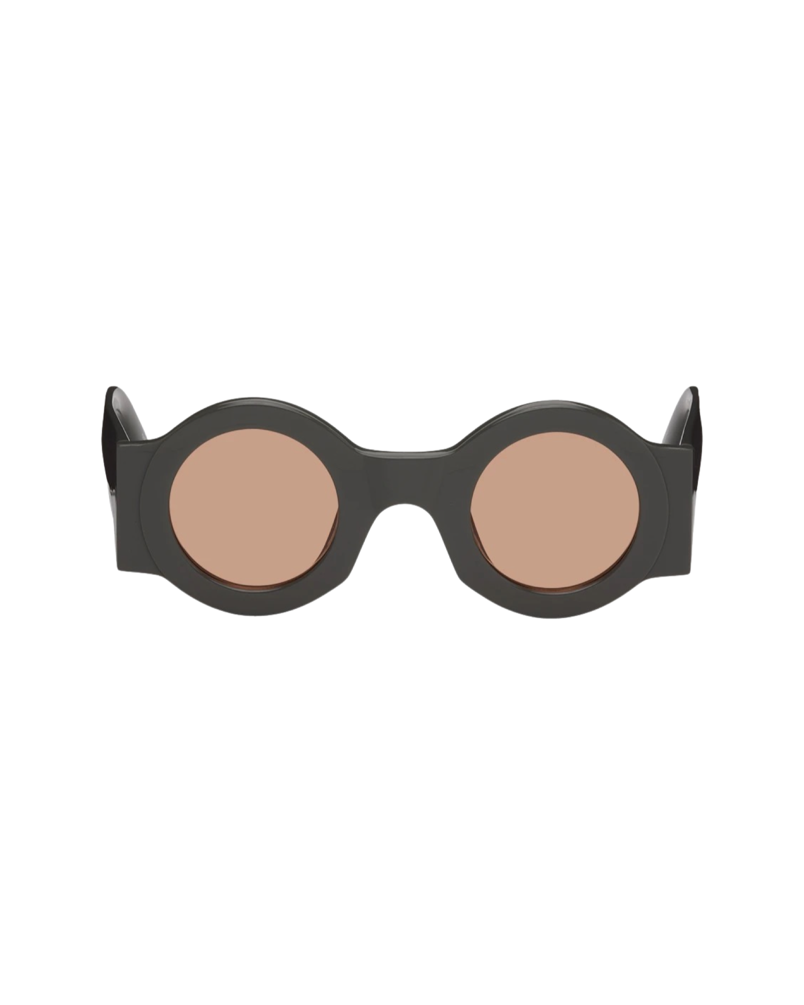 Gray Linda Farrow Edition Circle Sunglasses