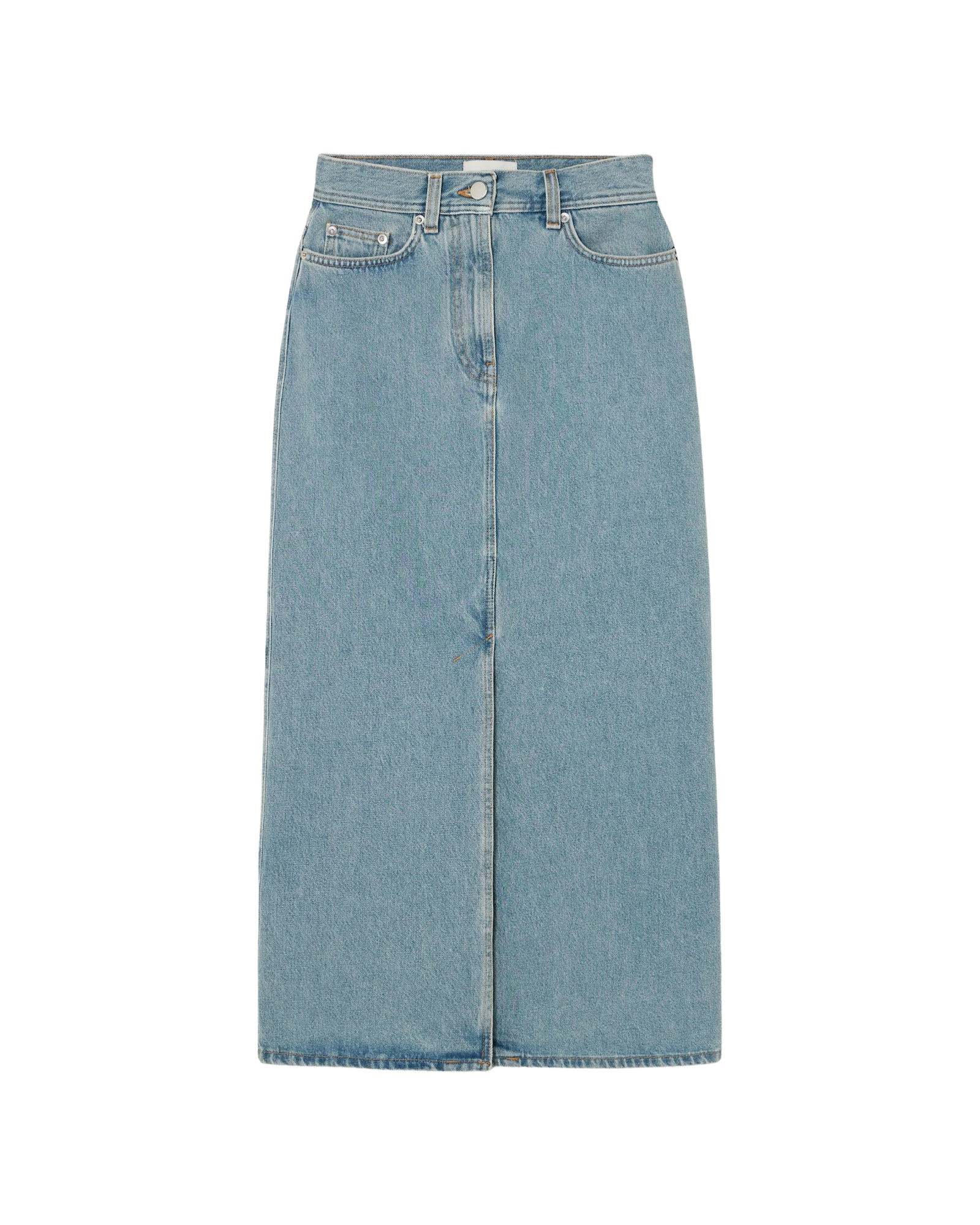 + NET SUSTAIN Organic Denim Midi Skirt