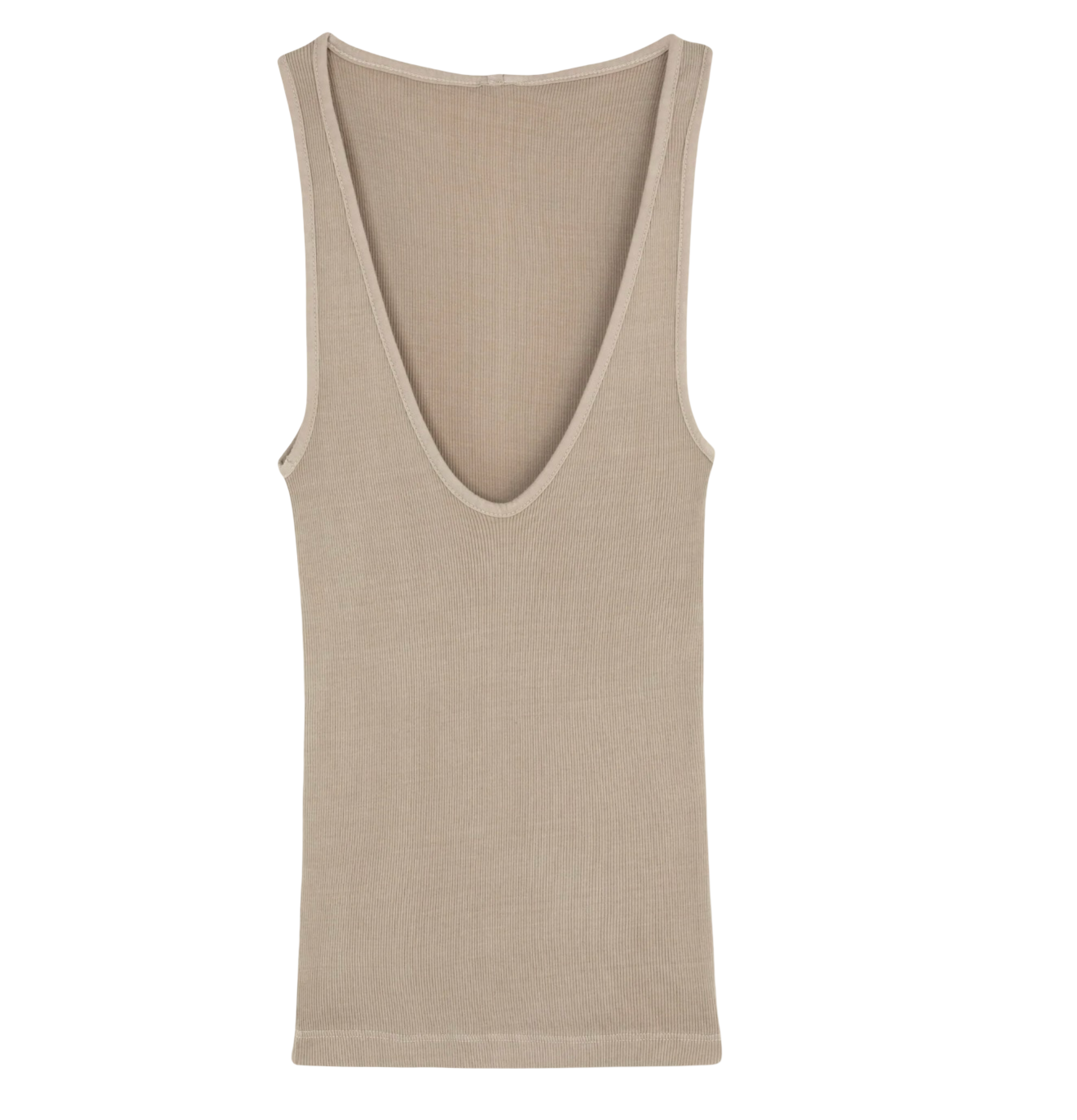 Claire Deep V-Tank in Rib