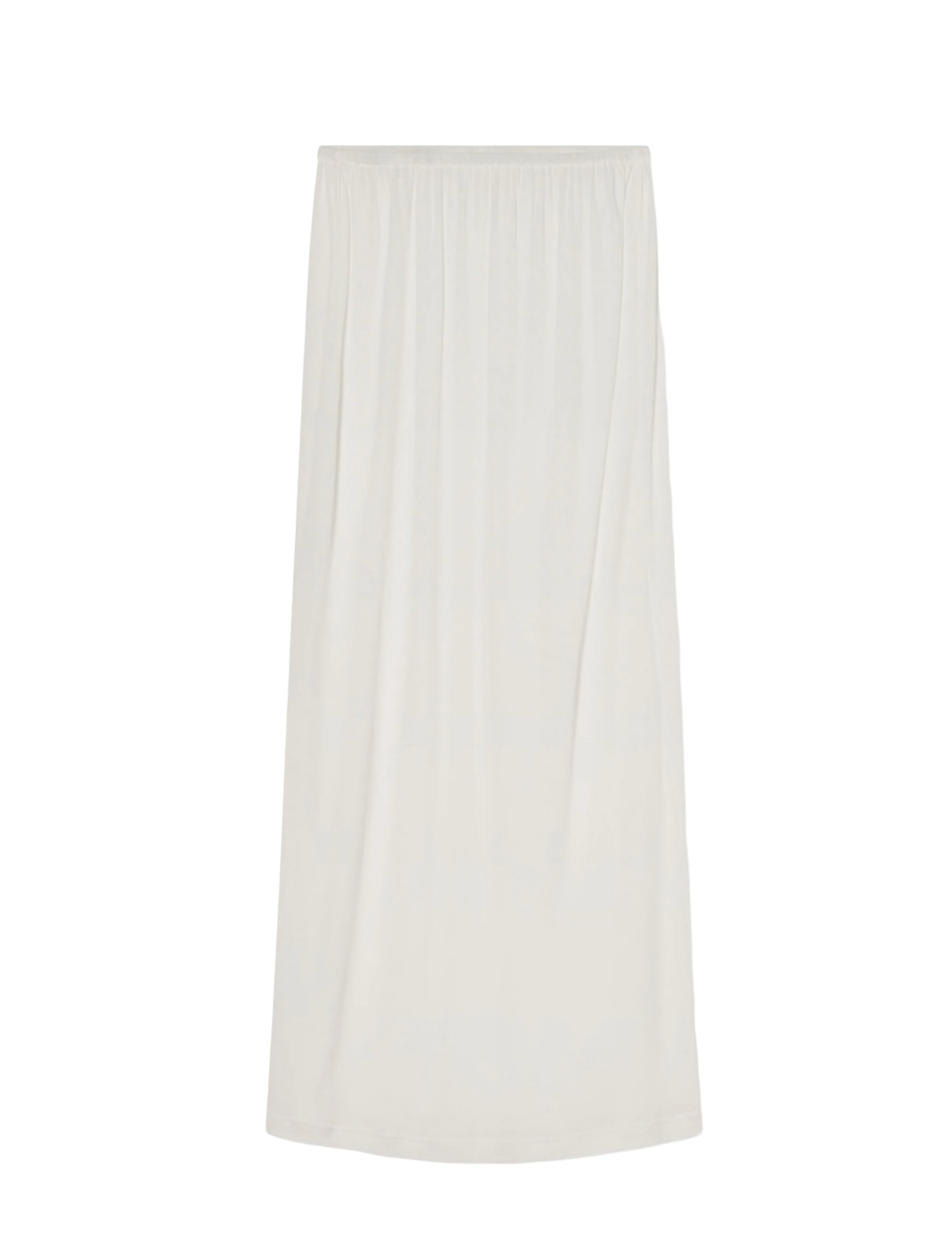 Pencil Skirt in Cotton Jersey -Ivory