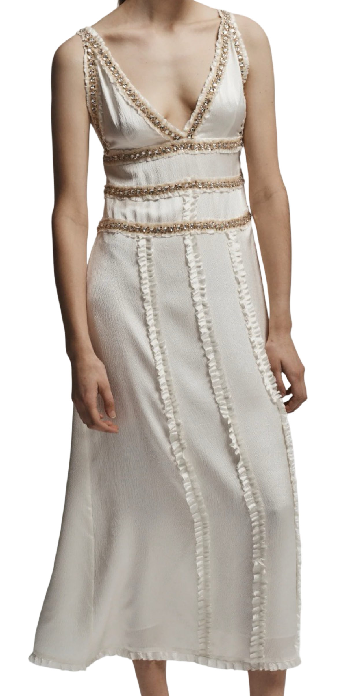 Nola Embellished Silk Dress