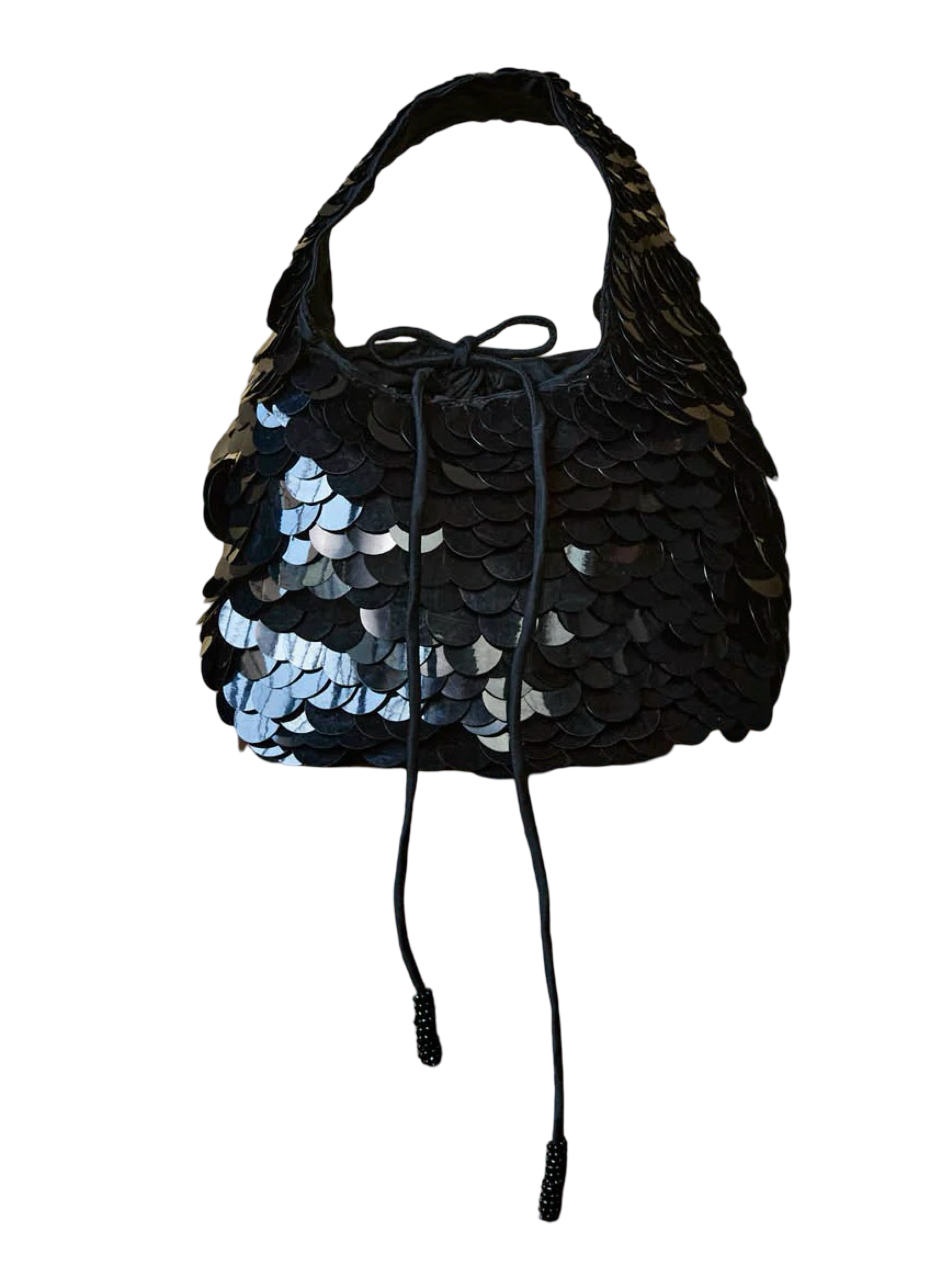 Fishscale Sequin Bag Black