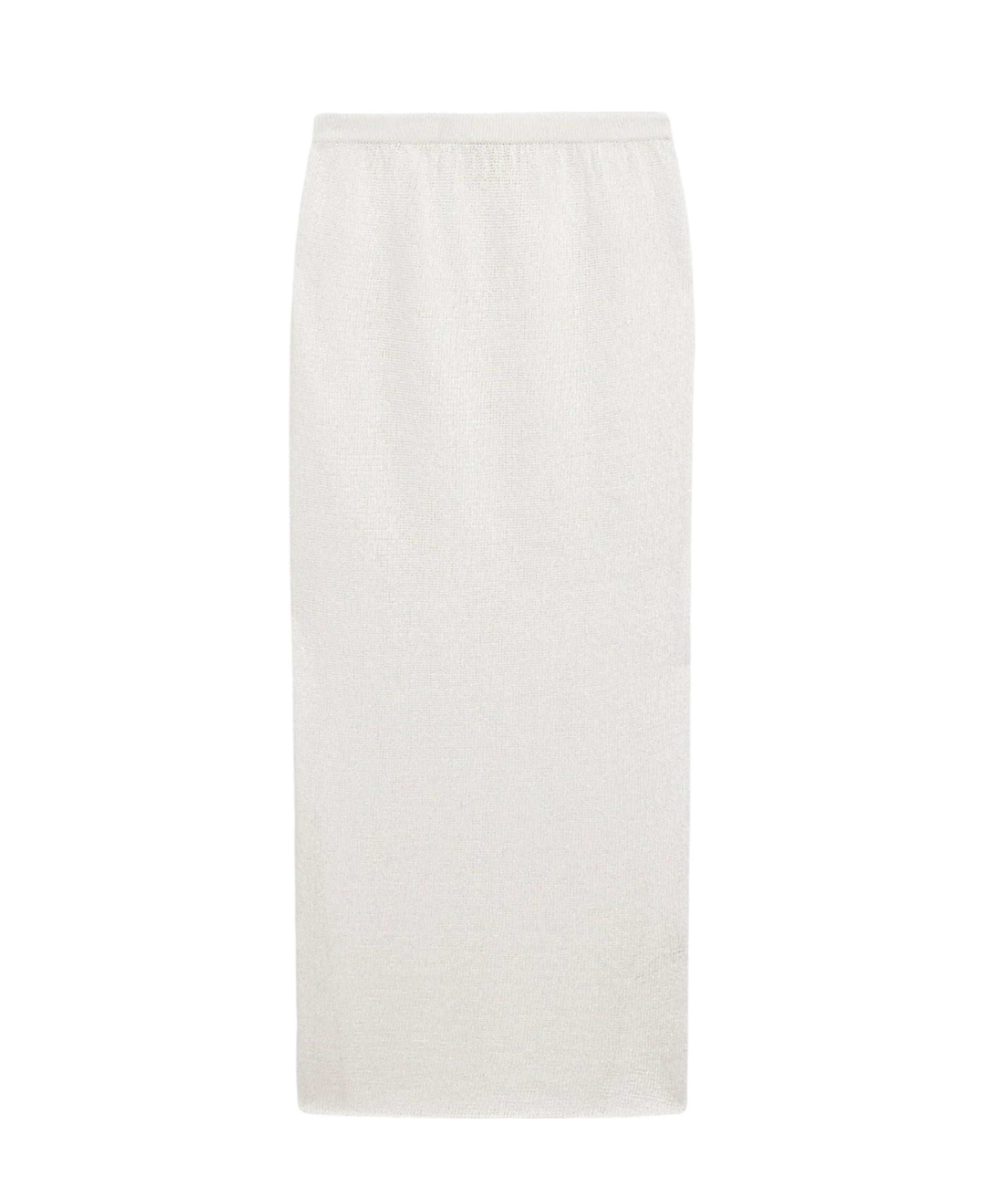 Limited Edition Long Knit Bandeau Neckline Dress