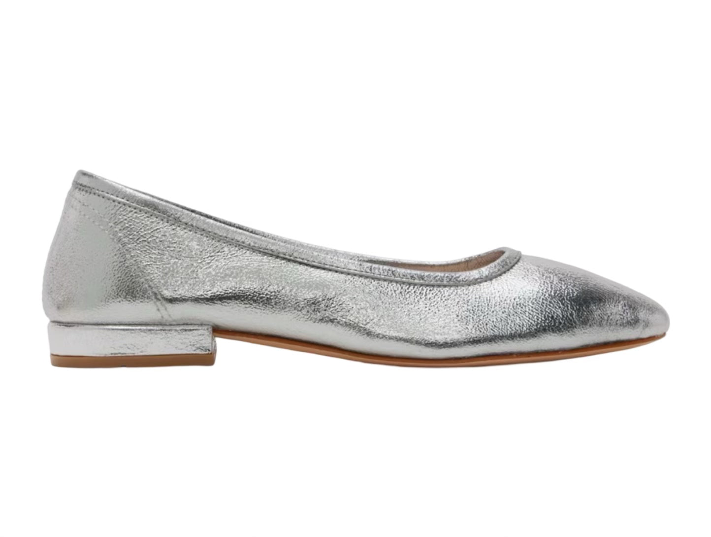 Silver Serafina Ballerina Flats