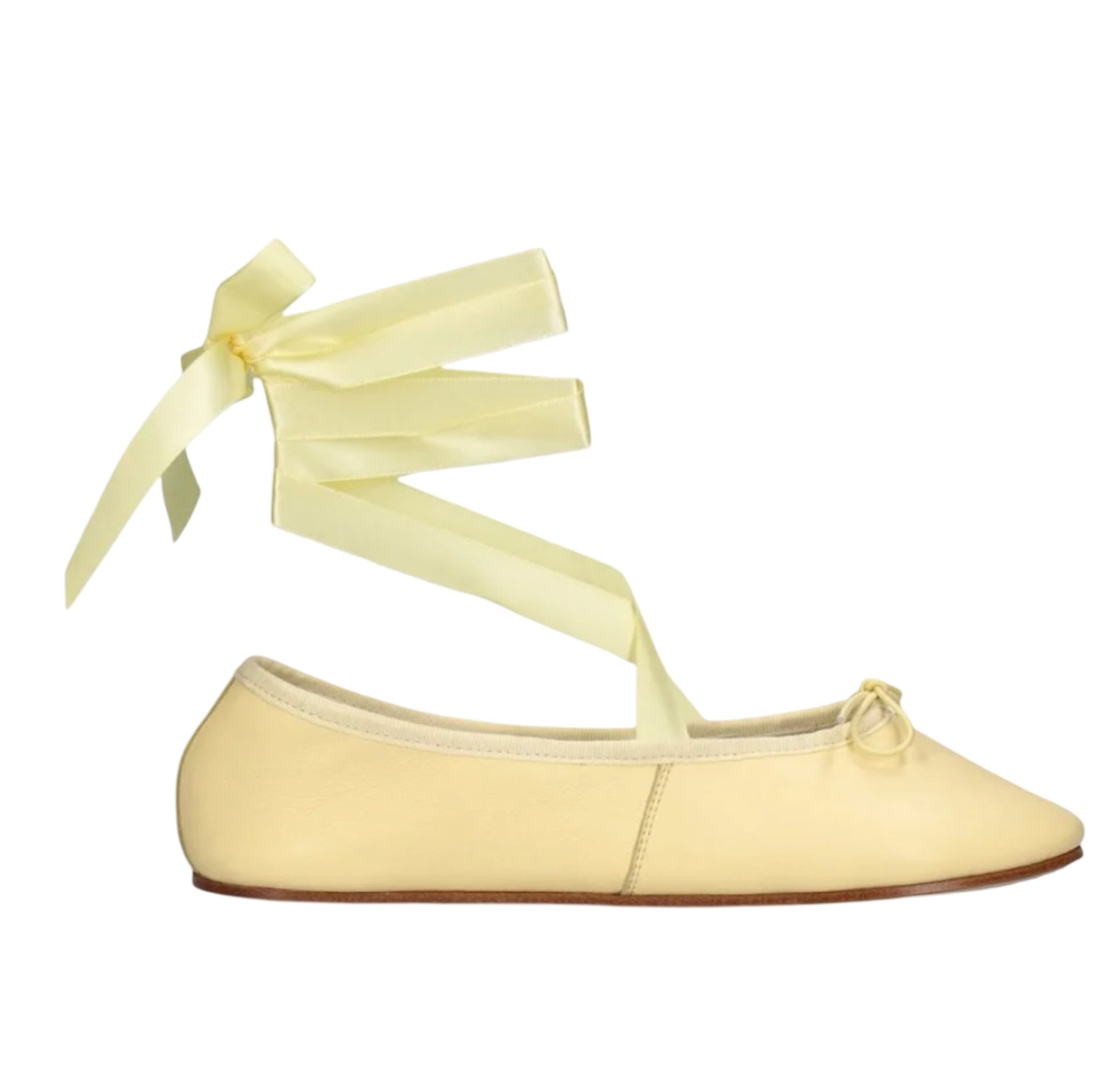 10mm Sophia Leather Ballerina Flats