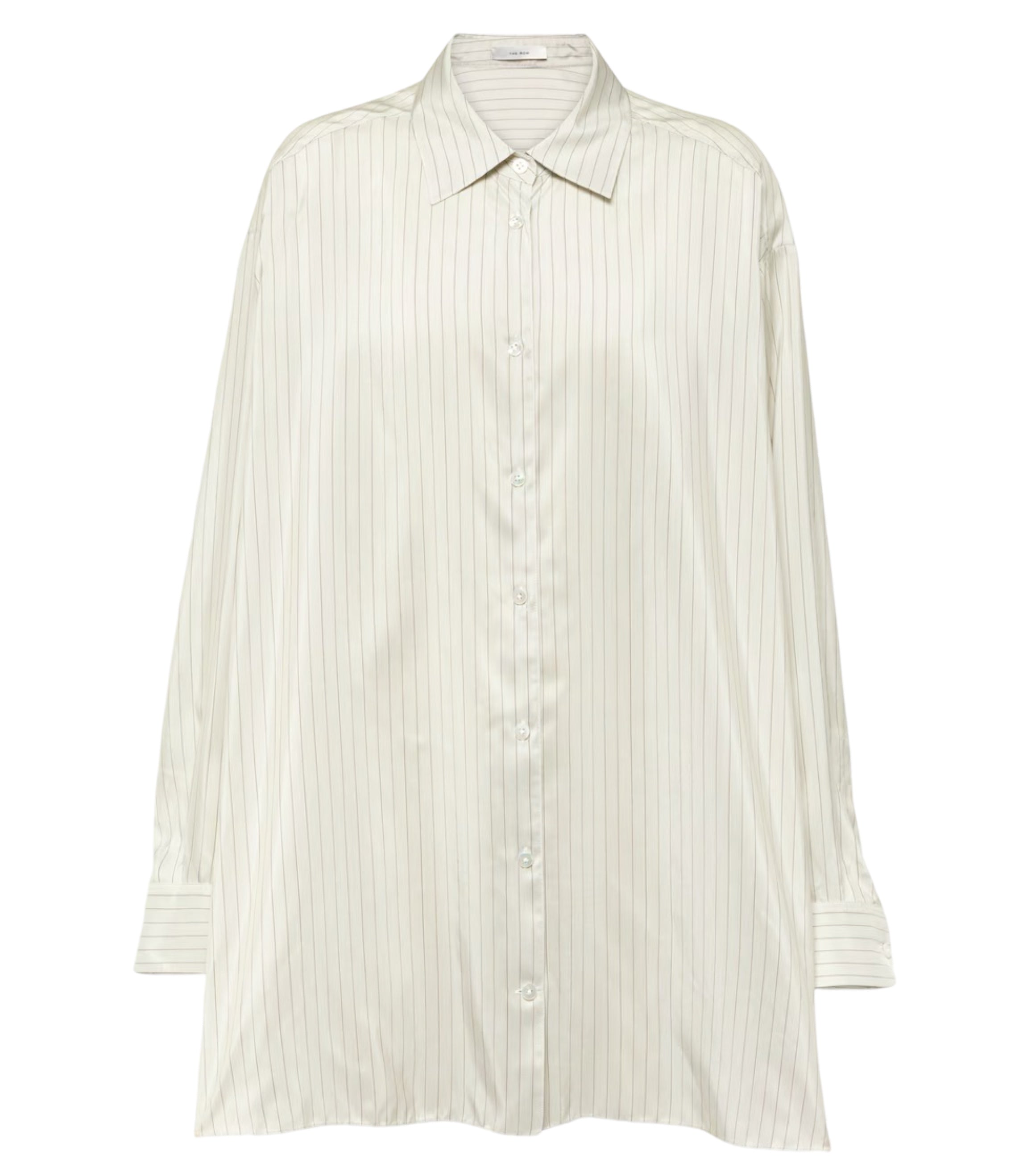 Luka Oversized Pinstripe Silk Shirt