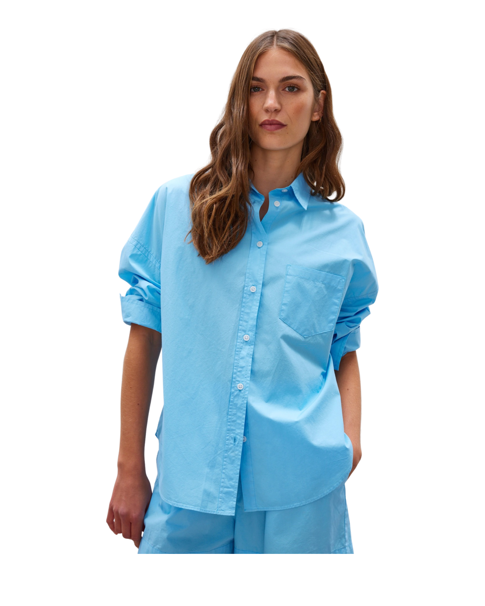 The Chiara Shirt - Cornflower