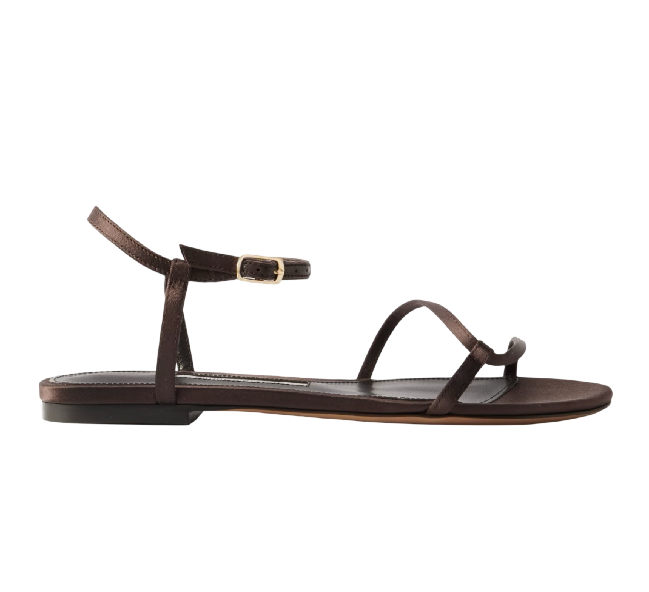 Loop satin sandals