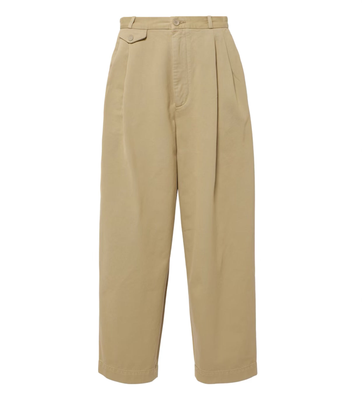 Becker Wide-leg Cotton Twill Chinos