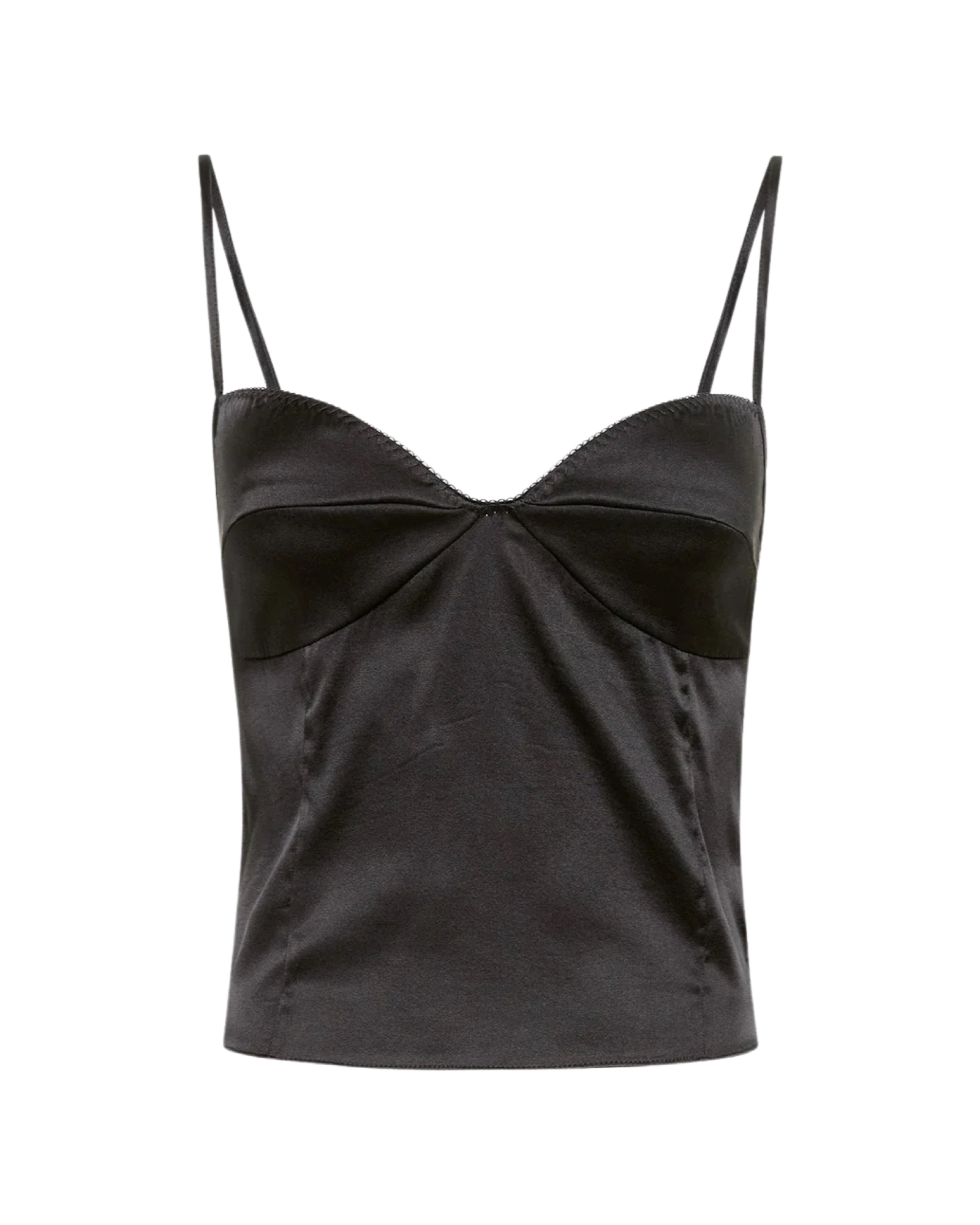 Soft Silk Cami - Washed Black