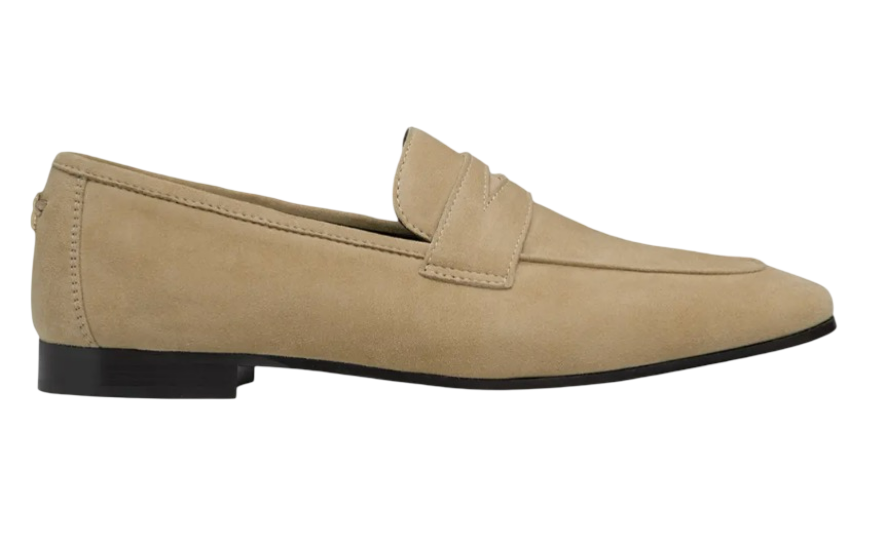 Flaneur Suede Penny Loafers