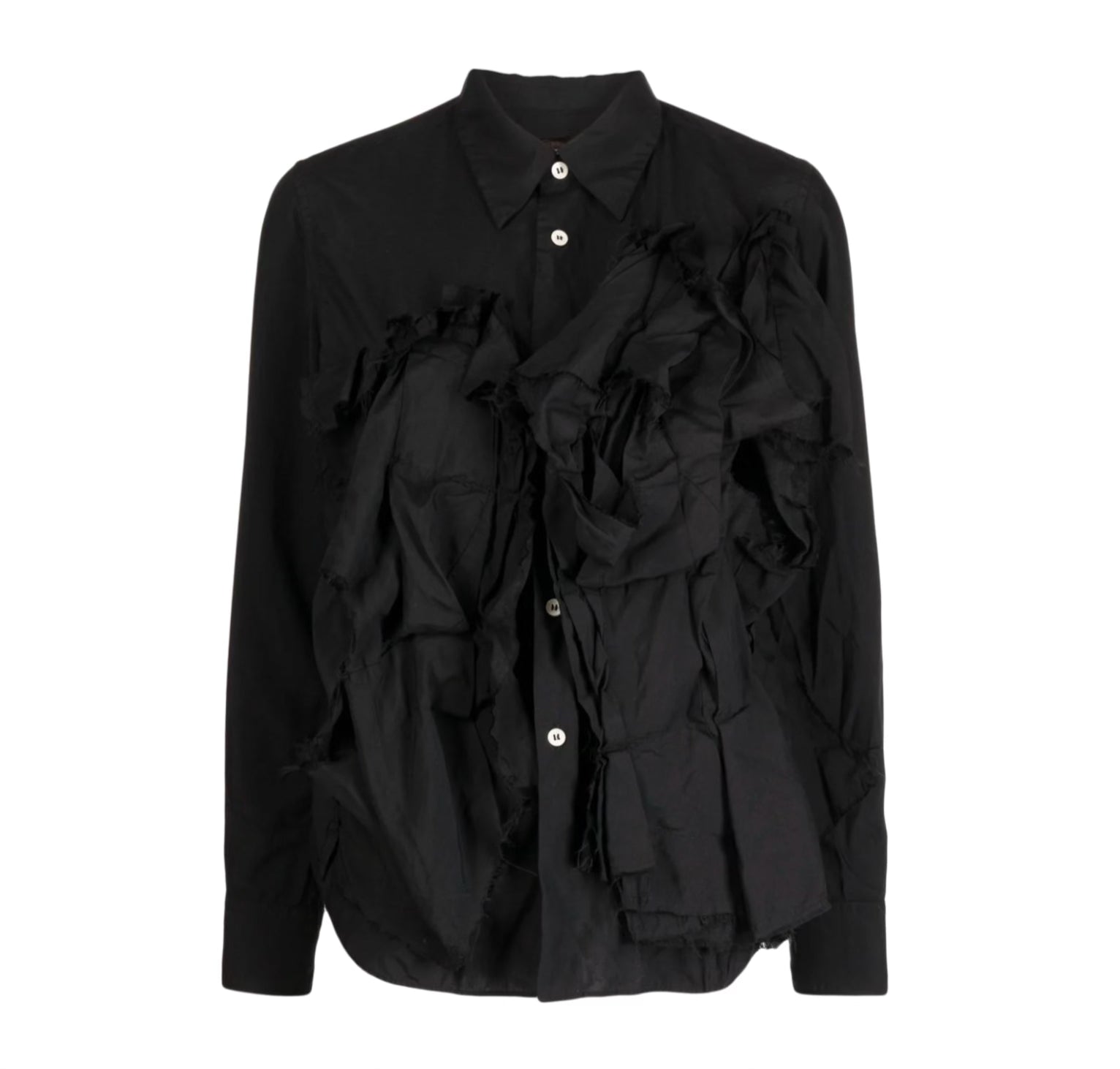 Ruffled Button-up Shirt