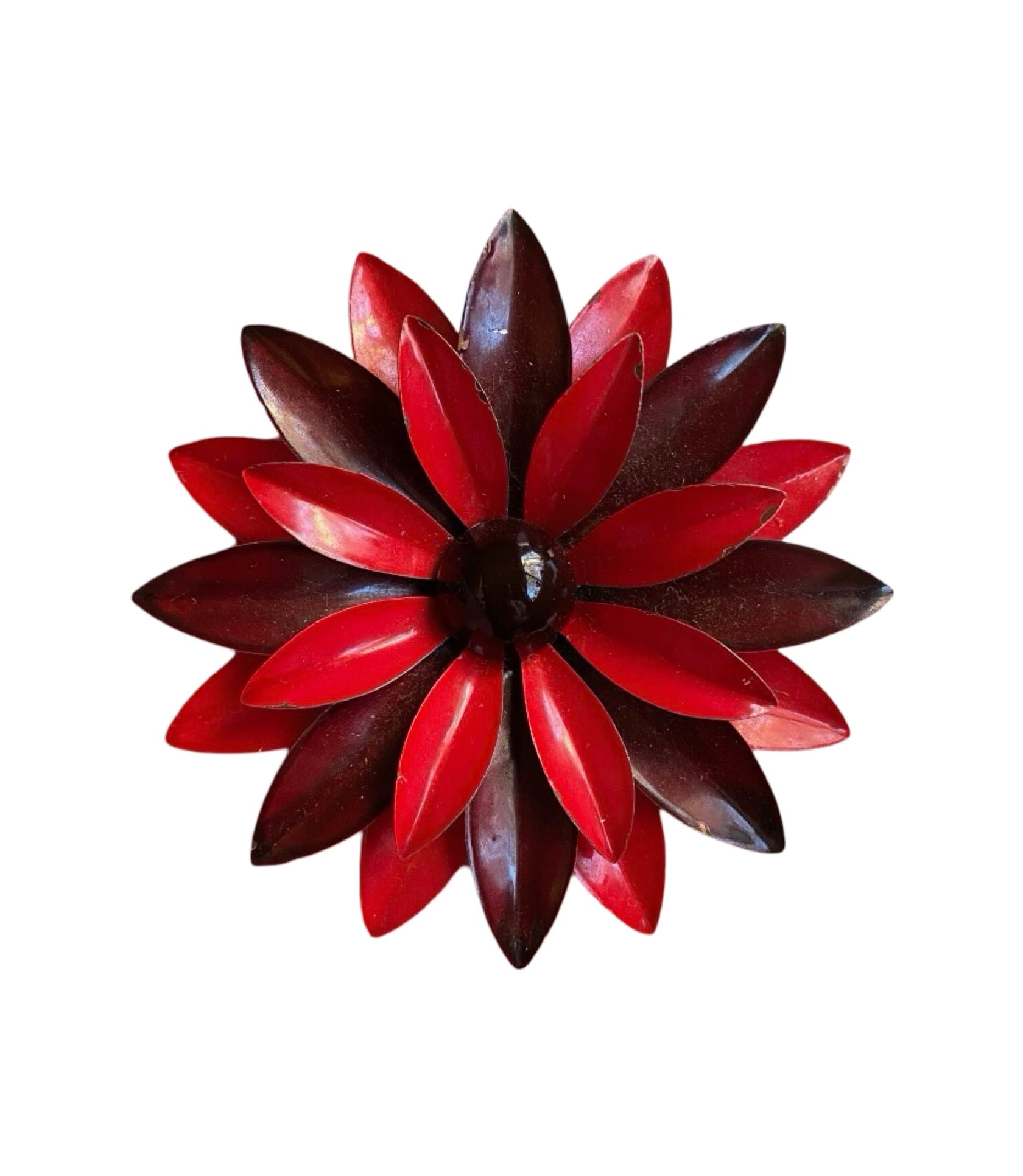 Mod Enamel Floral Brooch