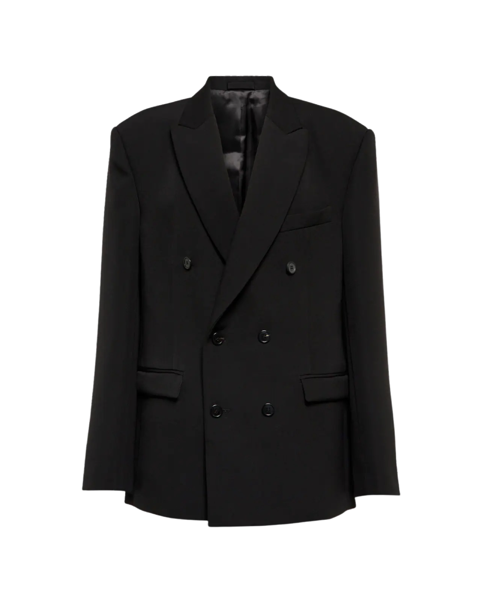 Double-breasted Twill Blazer