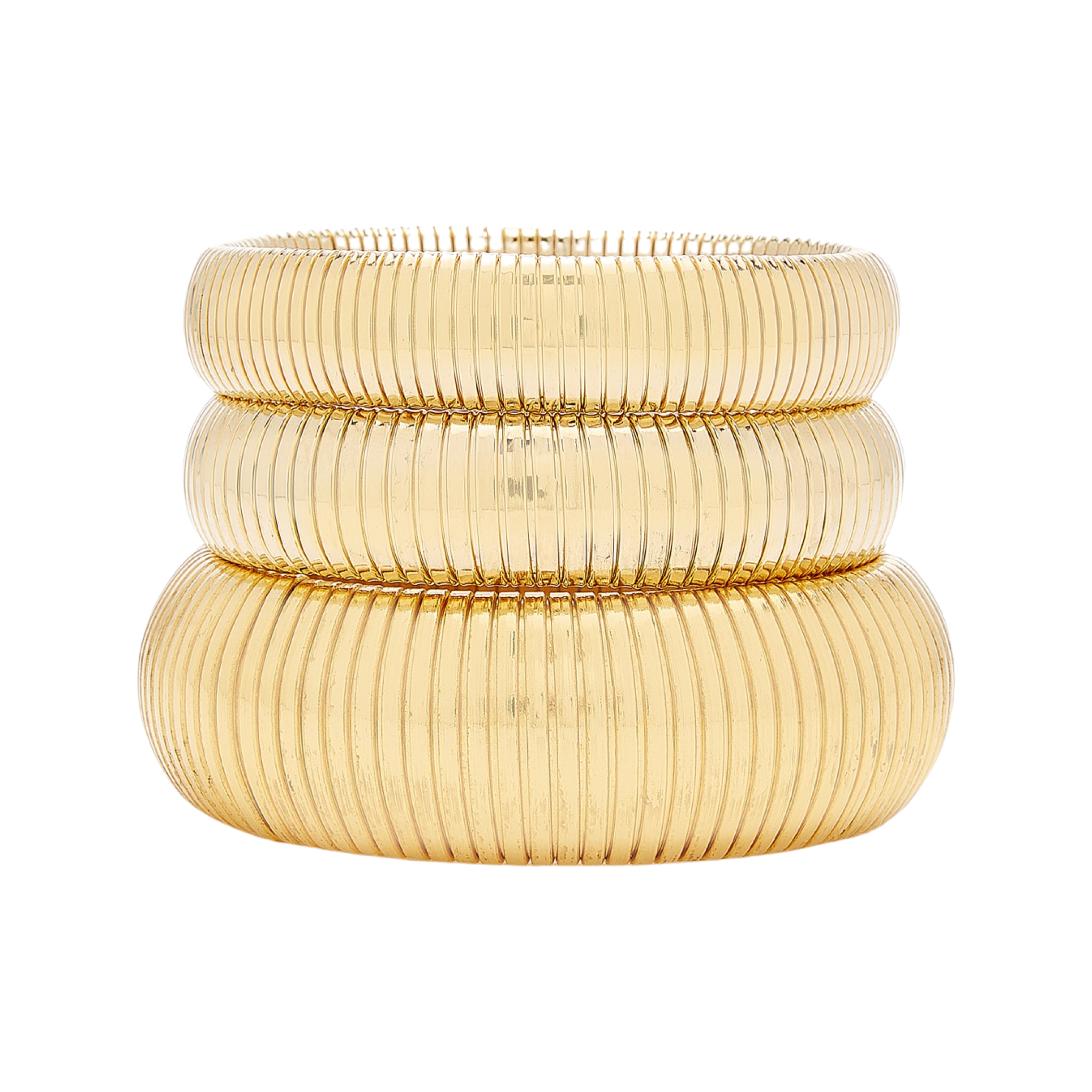 Exclusive Cobra 24k Gold-plated Bracelet Set