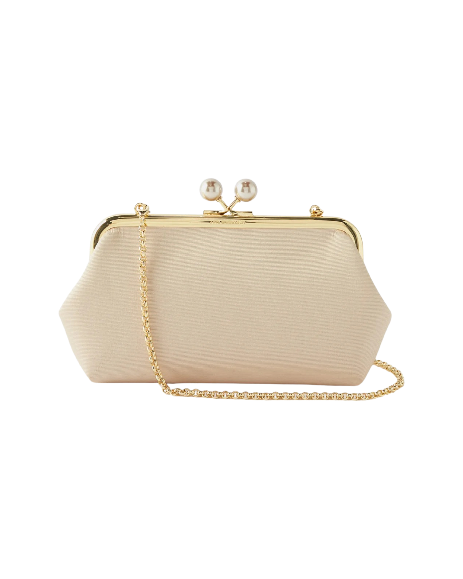 Maud satin shoulder-chain clutch bag