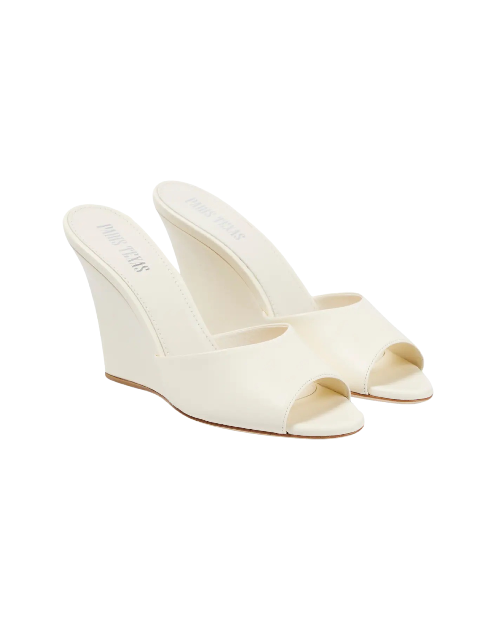 Wanda leather wedge sandals