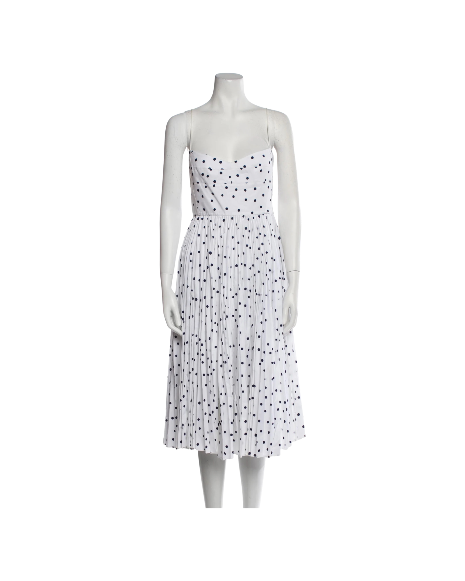 Polka Dot Print Midi Length Dress