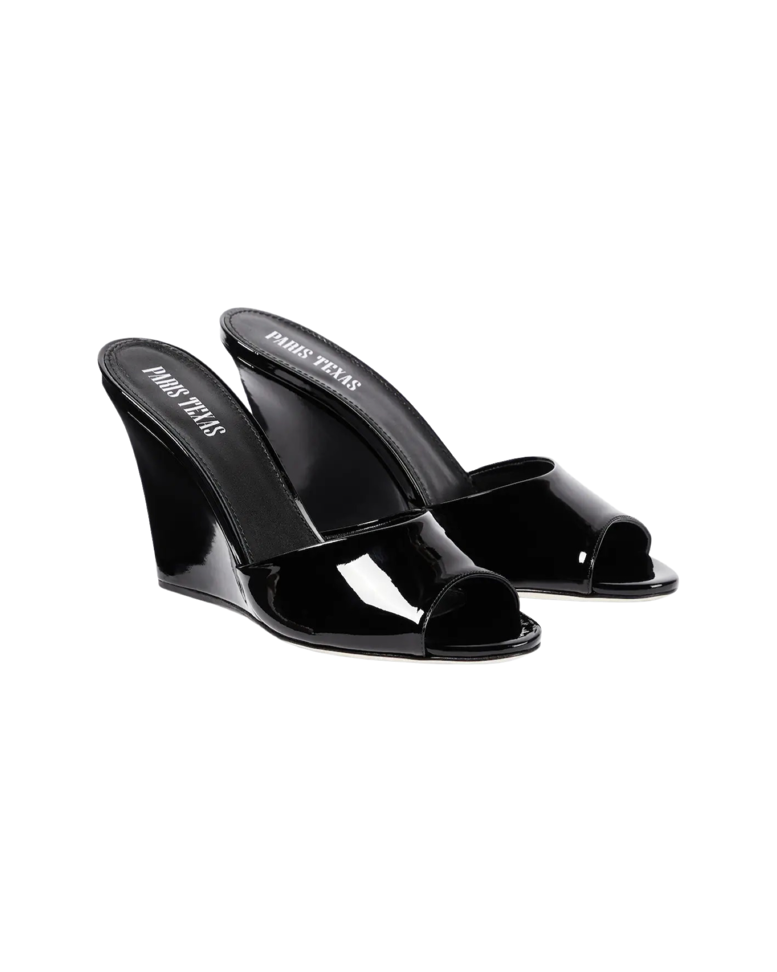 Wanda patent leather wedge sandals