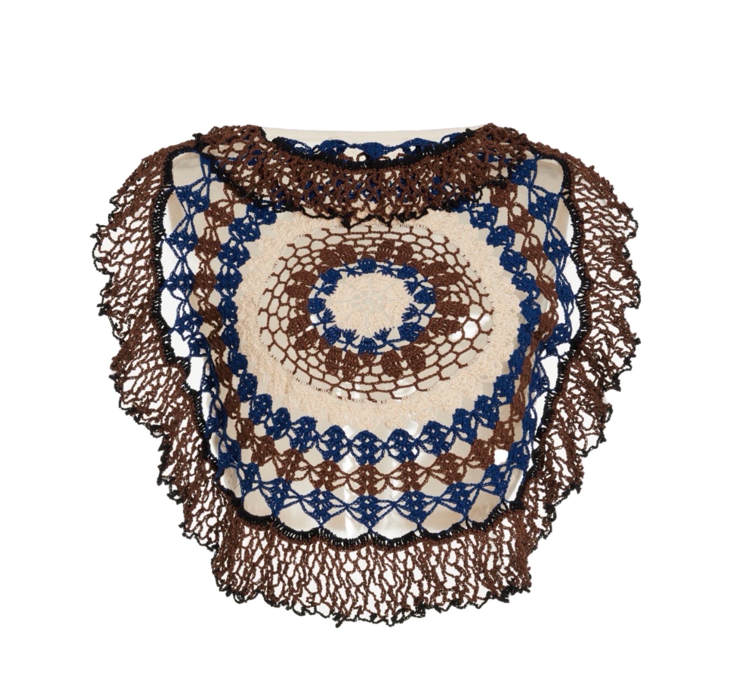 Exclusive Conch Crocheted Cotton Crop Top