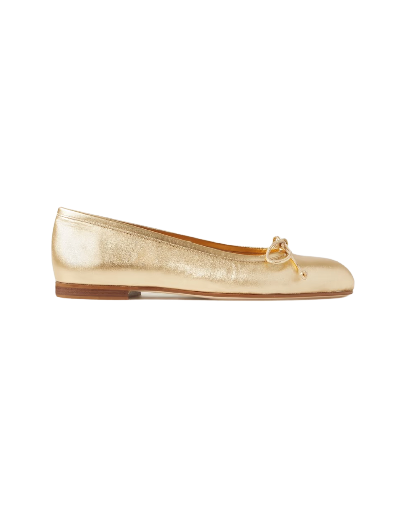 Veralli metallic leather ballet flats