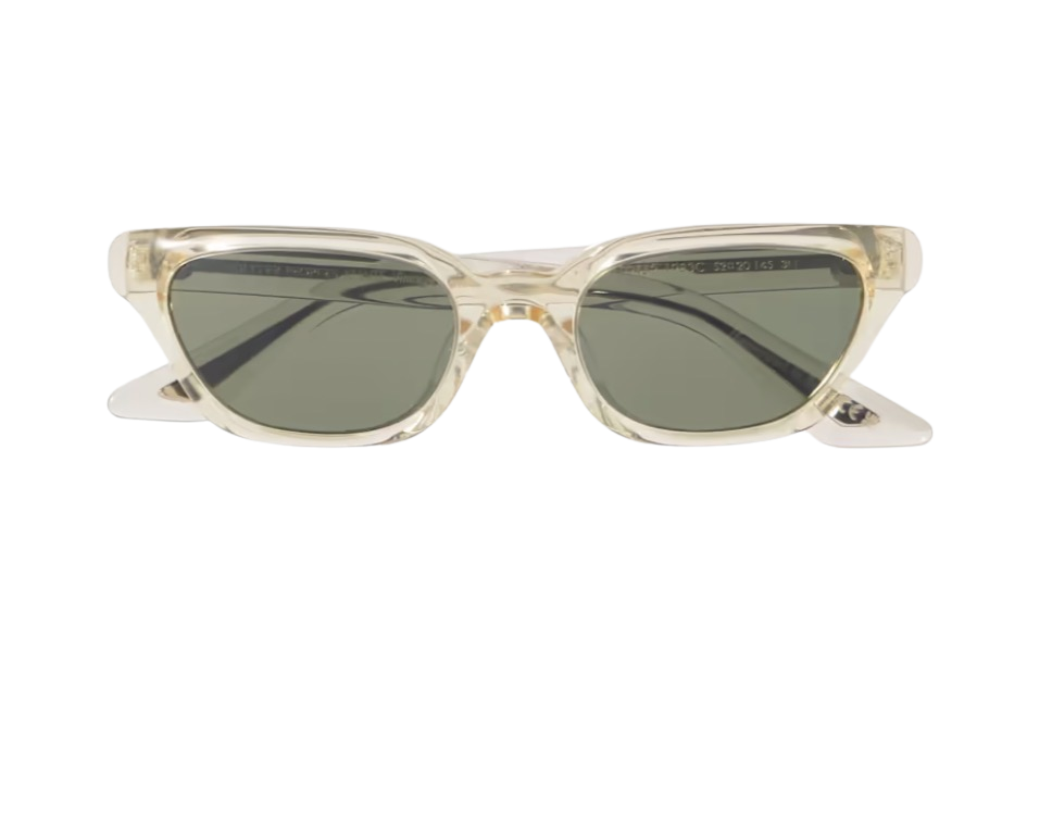 X Khaite Cat-eye Acetate And Silver-tone Sunglasses