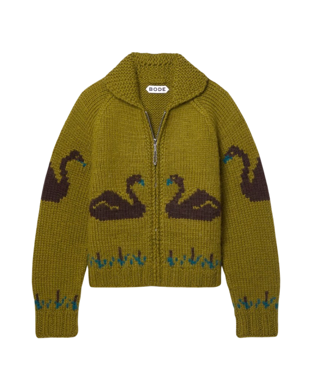 Rumney Jacquard-knit Wool Cardigan