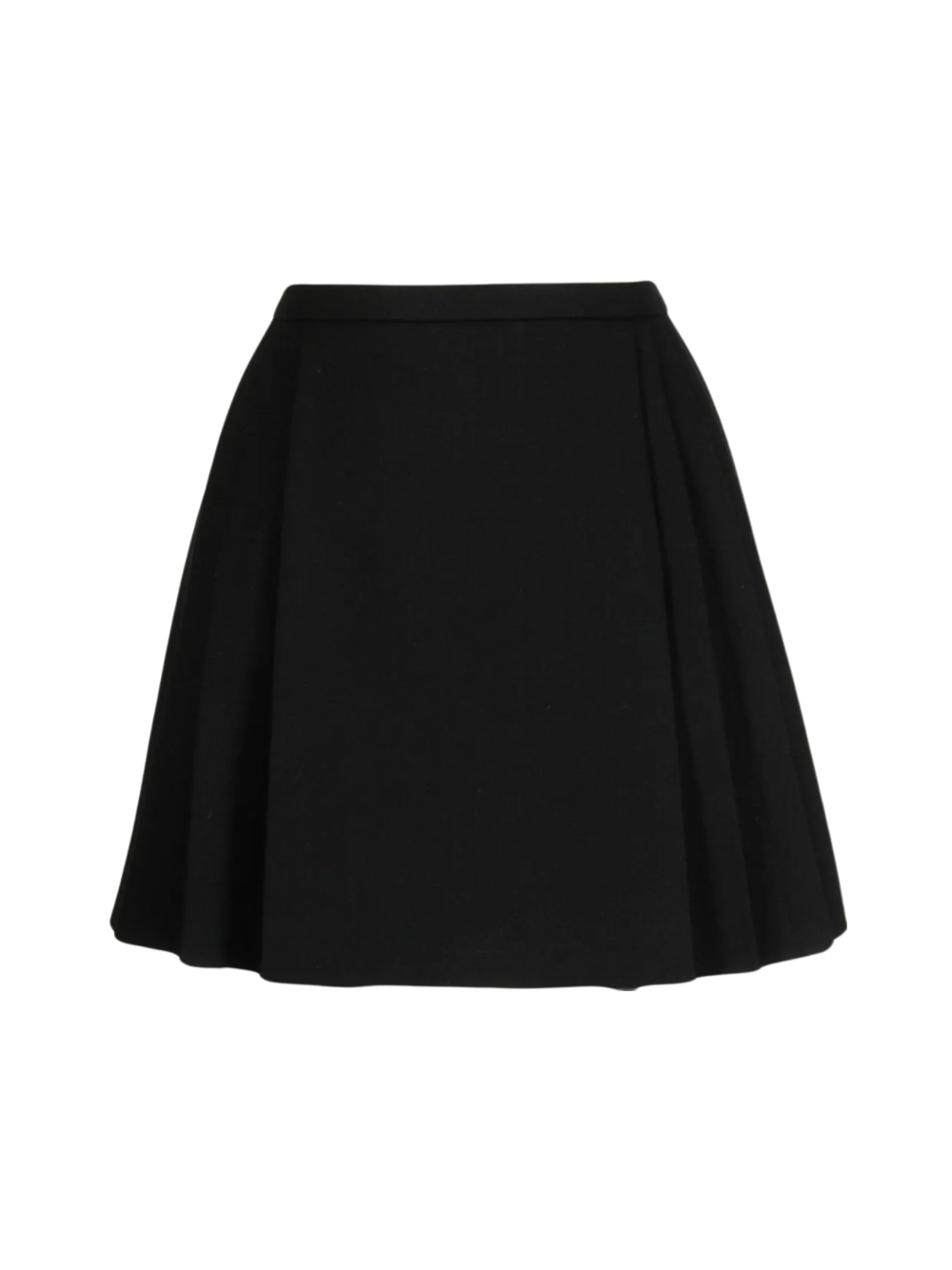 Pleated Knitted High-waisted Skirt