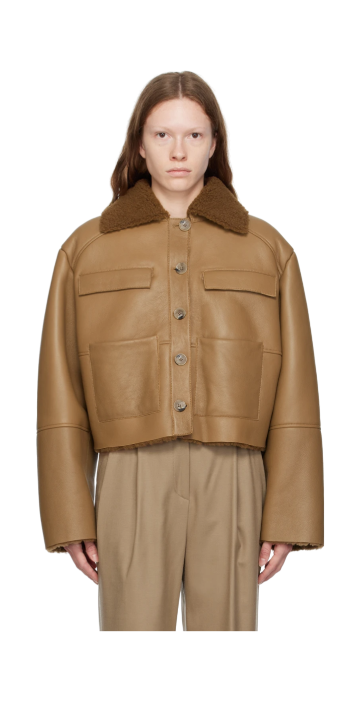 Brown Bugur Shearling Jacket